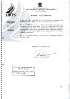 Portaria 317-GR-2011