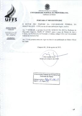 Portaria 885-GR-2012
