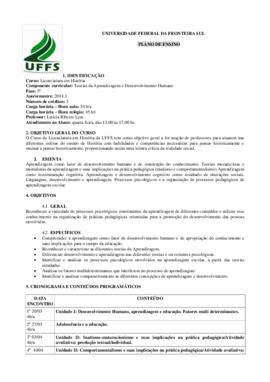 Teorias da Aprendizagem e Desenvolvimento Humano