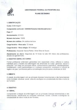 Estudos Interdisciplinares I