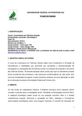 Sociologia II