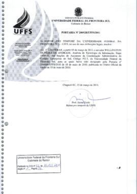 Portaria 240-GR-2011