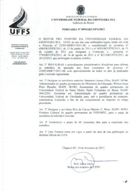 Portaria 099-GR-2012