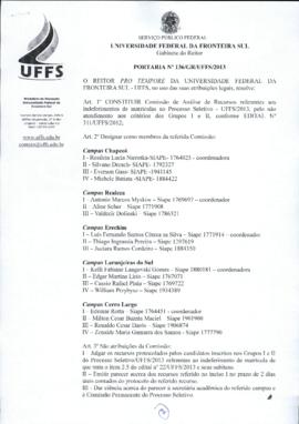 Portaria 136-GR-2013