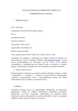Experimentação Agrícola