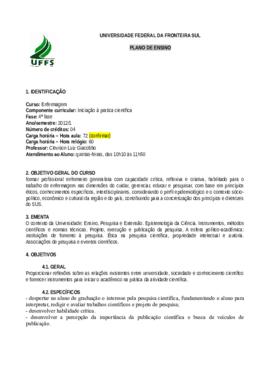 Iniciação à Prática Científica
