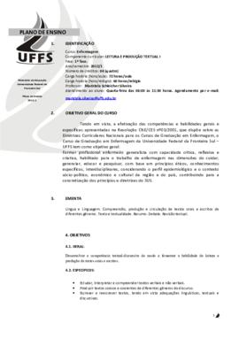 Leitura e Produção Textual I