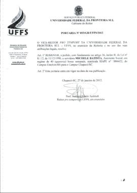 Portaria 053-GR-2012