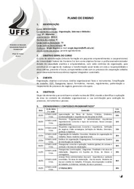 Organização, Sistemas e Métodos
