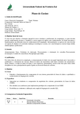 Banco de Dados II