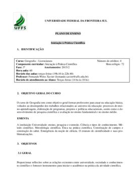 Iniciação à Prática Científica