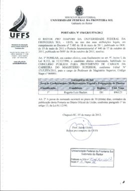 Portaria 154-GR-2012