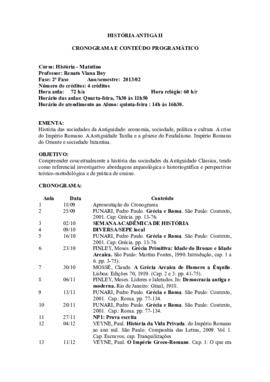 História Antiga II