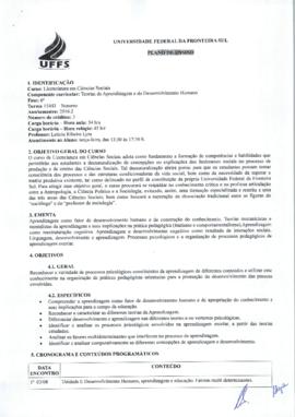 Teorias da Aprendizagem e do Desenvolvimento Humano