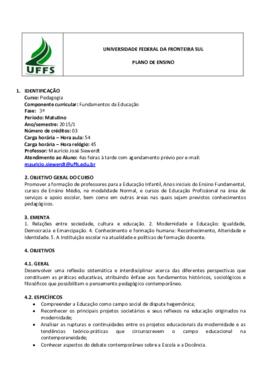 Fundamentos da Educação