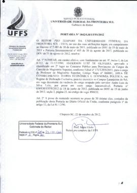 Portaria 1042-GR-2012