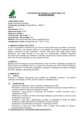 Energia Hídrica