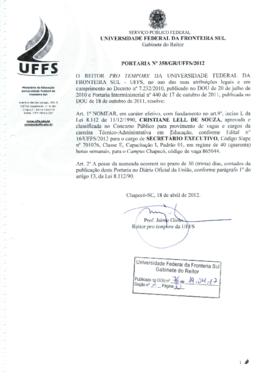 Portaria 358-GR-2012