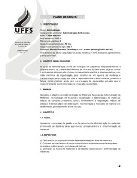 Administração de Materiais