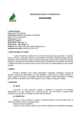Meteorologia e Climatologia