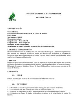 Laboratório de Ensino em História