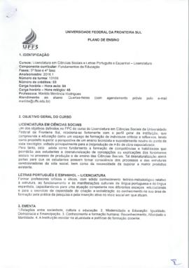 Fundamentos da Educação