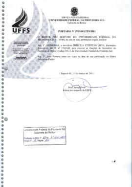 Portaria 292-GR-2011