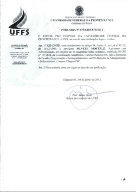 Portaria 575-GR-2012