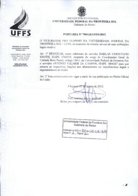 Portaria 790-GR-2012