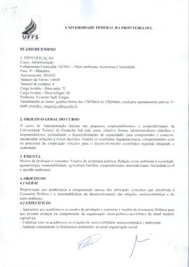 Meio Ambiente, Economia e Sociedade