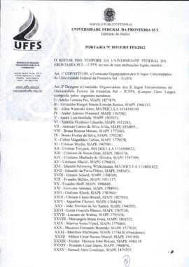 Portaria 1031-GR-2012