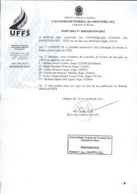 Portaria 1048-GR-2012