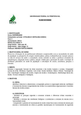 Citologia e Histologia Básica
