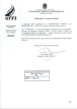Portaria 743-GR-2011