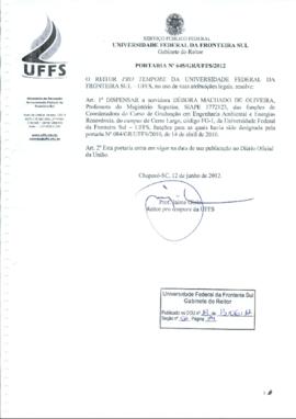 Portaria 645-GR-2012