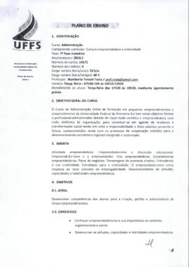 Cultura Empreendedora e Criatividade