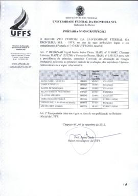 Portaria 929-GR-2012