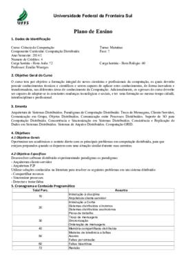 Computação Distribuída