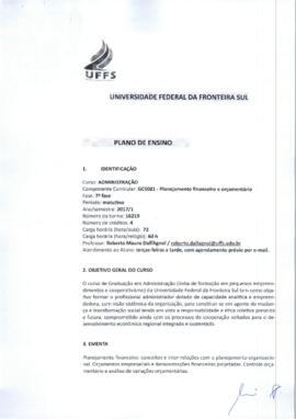 Planejamento Financeiro e Orçamentário