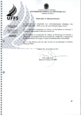 Portaria 458-GR-2011