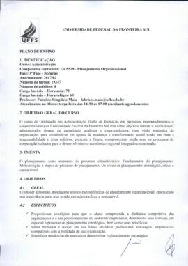 Planejamento Organizacional