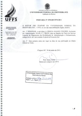 Portaria 478-GR-2011