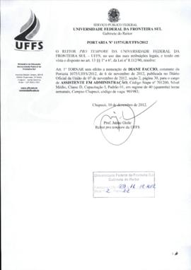 Portaria 1157-GR-2012