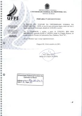 Portaria 628-GR-2011