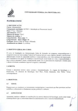 Introdução ao Pensamento Social