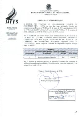 Portaria 175-GR-2012