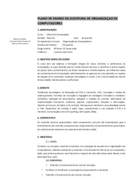 Organização de Computadores