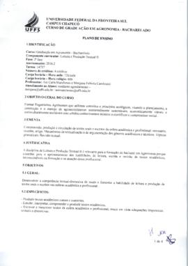 Leitura e Produção Textual II