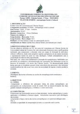 Antropologia Social e Cultural