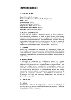 Construção de Compiladores